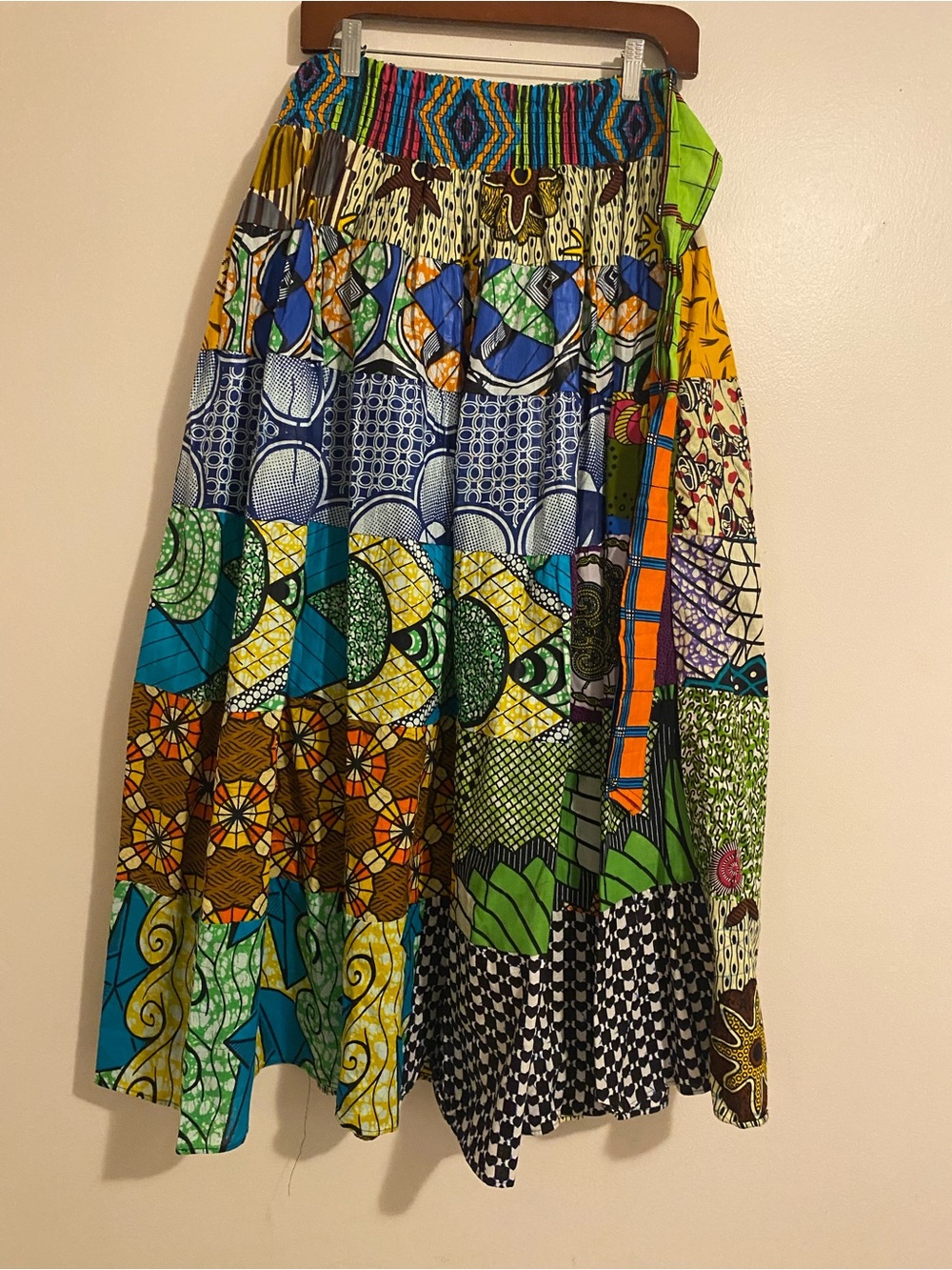 Jack by BB Dakota Multi-Color Patchwork Maxi Skirt